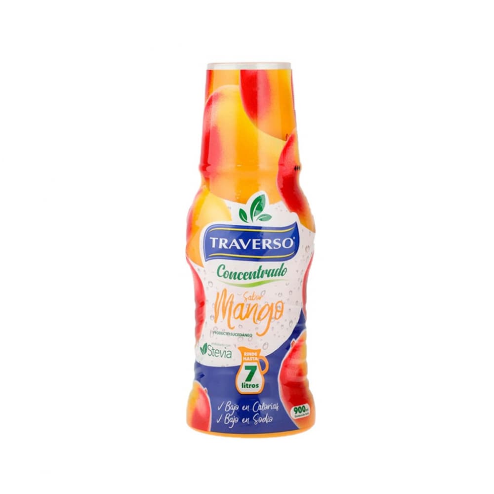 Jugo concentrado sabor mango Traverso (900 ml) - Miniatura 1