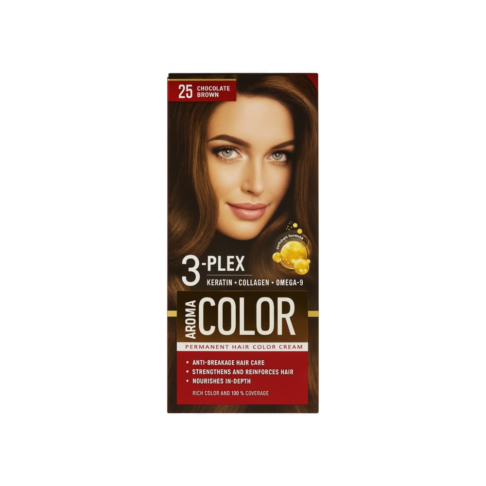 Tinte en crema para el cabello No. 25 Marrón Chocolate Aroma Color - Miniatura 1