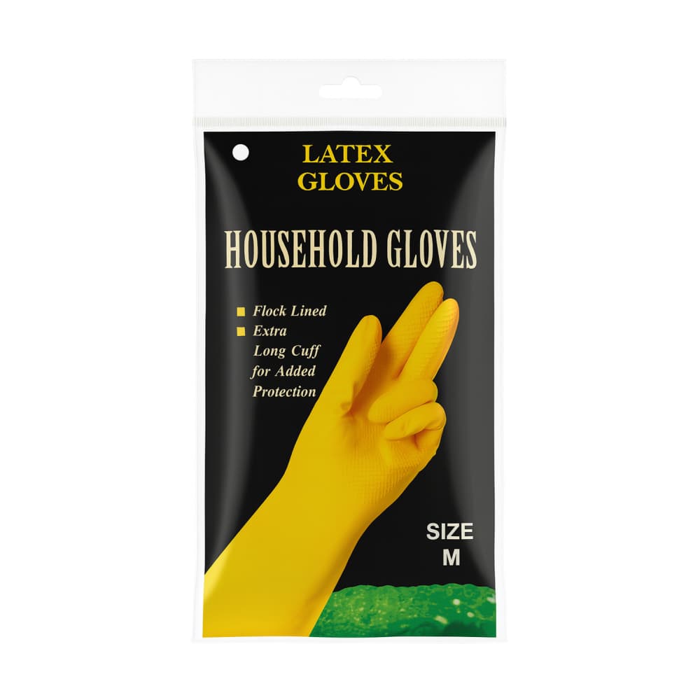 Par de guantes domésticos de látex (1 par) - Miniatura 2