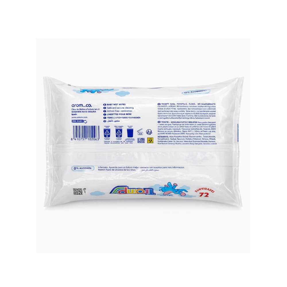 Toallitas húmedas infantiles Trompy (72 U) - Miniatura 3