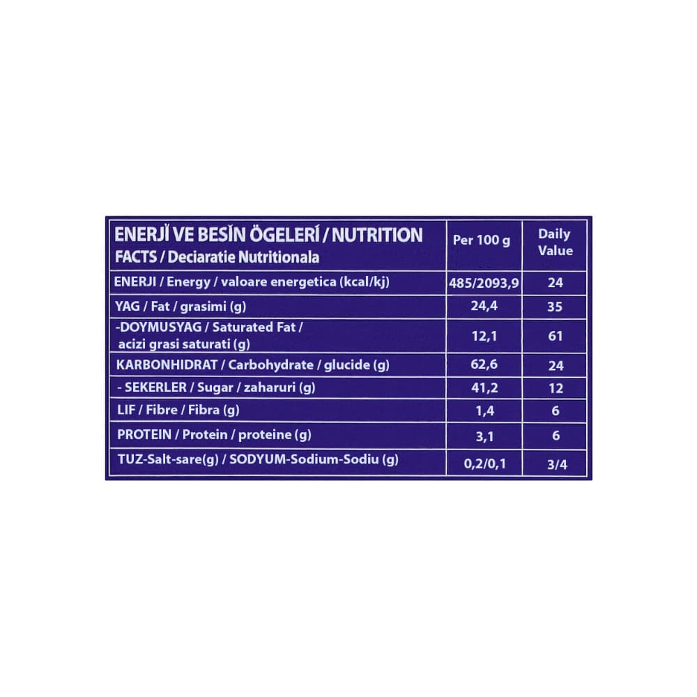 Galleta cubierta de cacao con caramelo Simsek Choco Duox (40 g / 1.4 oz) - Miniatura 4