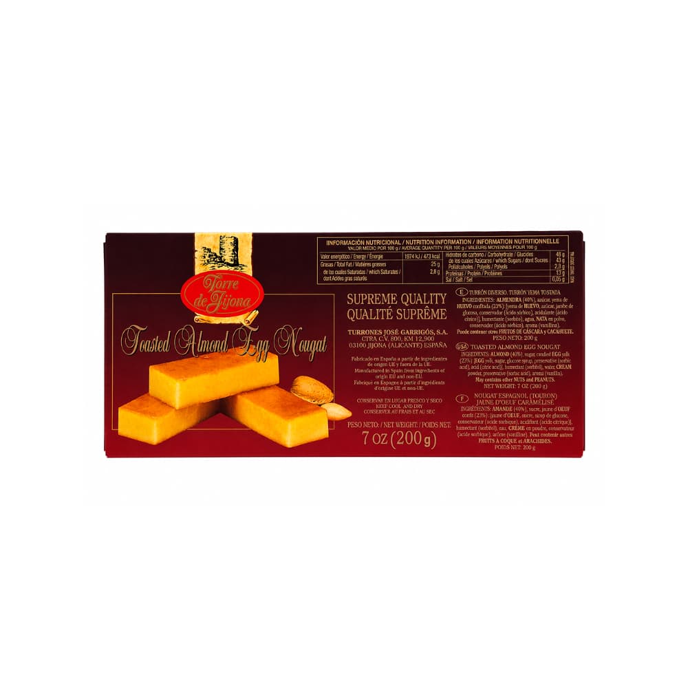 Turrón de yema tostada Torre de Jijona (200 g / 7 oz) - Miniatura 2