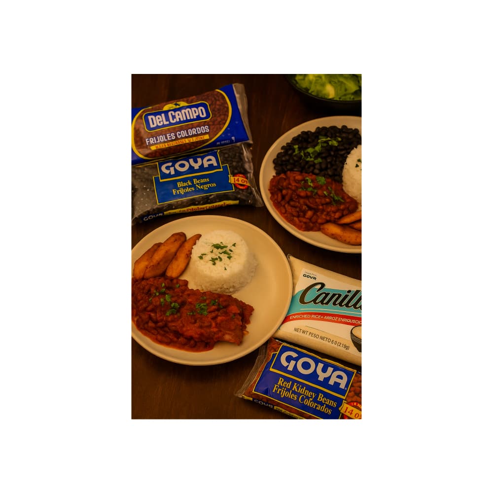 Frijoles colorados Del Campo (454 g / 1 lb) + Frijoles colorados Goya (397 g / 14 oz) + Frijoles negros Goya (397 g / 14 oz) - Miniatura 2