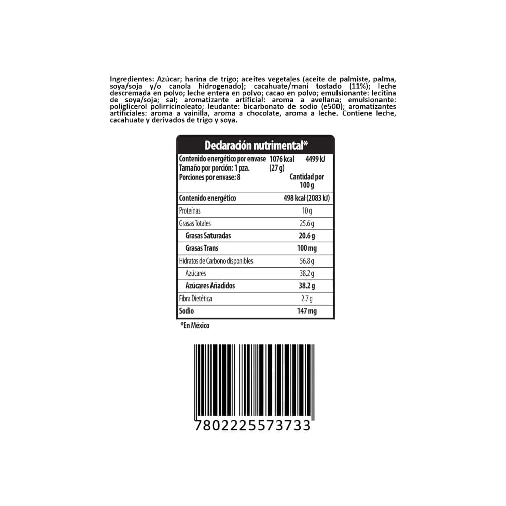 Galleta rellena con pasta de maní con cobertura sabor a chocolate Bon o Bon Arcor (27 g) - Miniatura 2