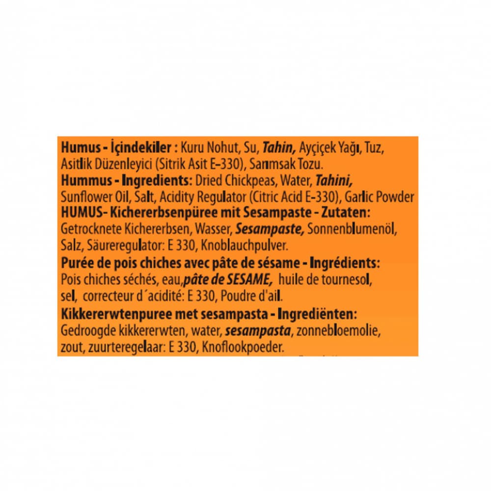 Hummus con tahina Burcu (2 x 400 g / 14.1 oz) - Miniatura 2