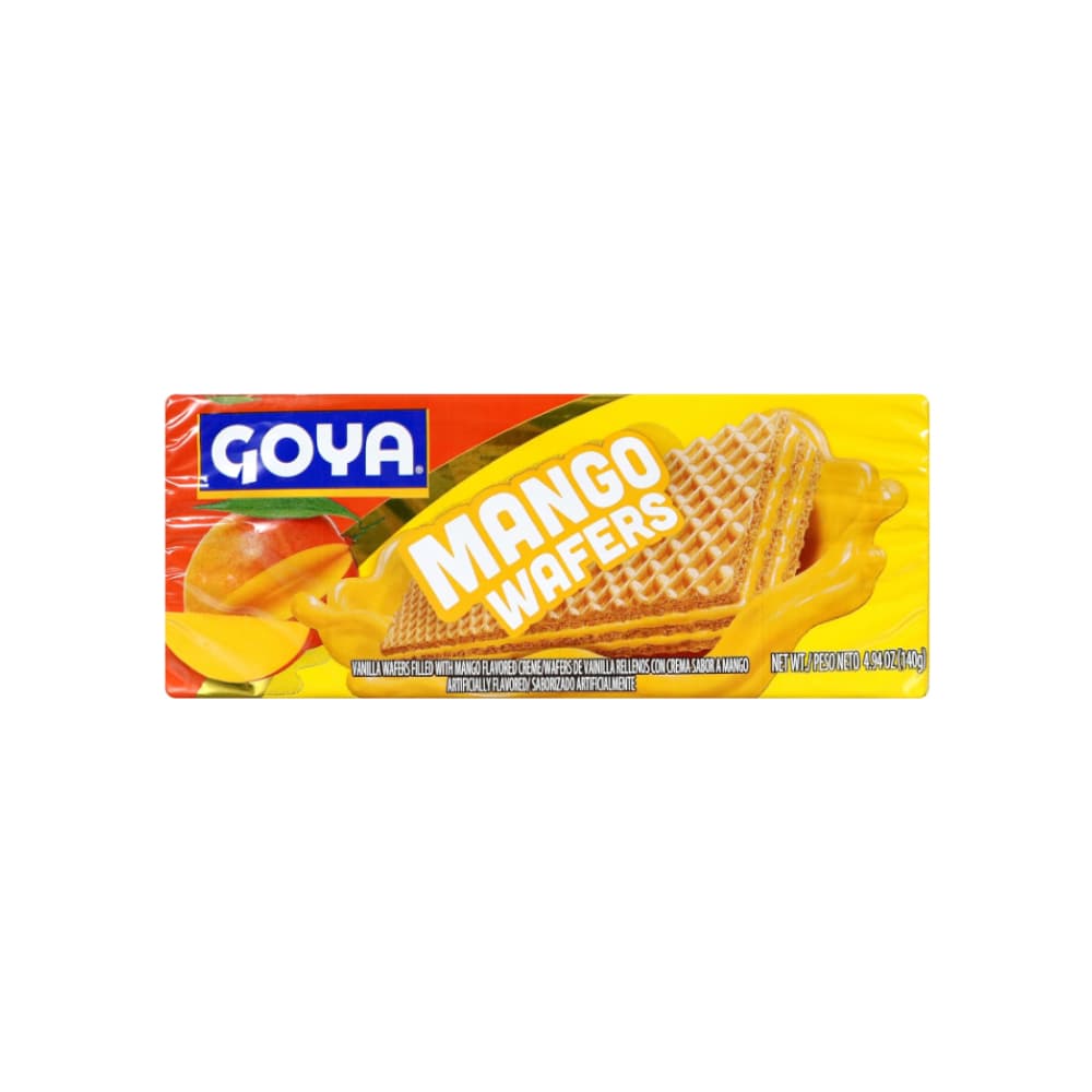 Sorbetos de vainilla rellenos con crema sabor mango Goya (140 g / 4.94 oz) - Imagen 1