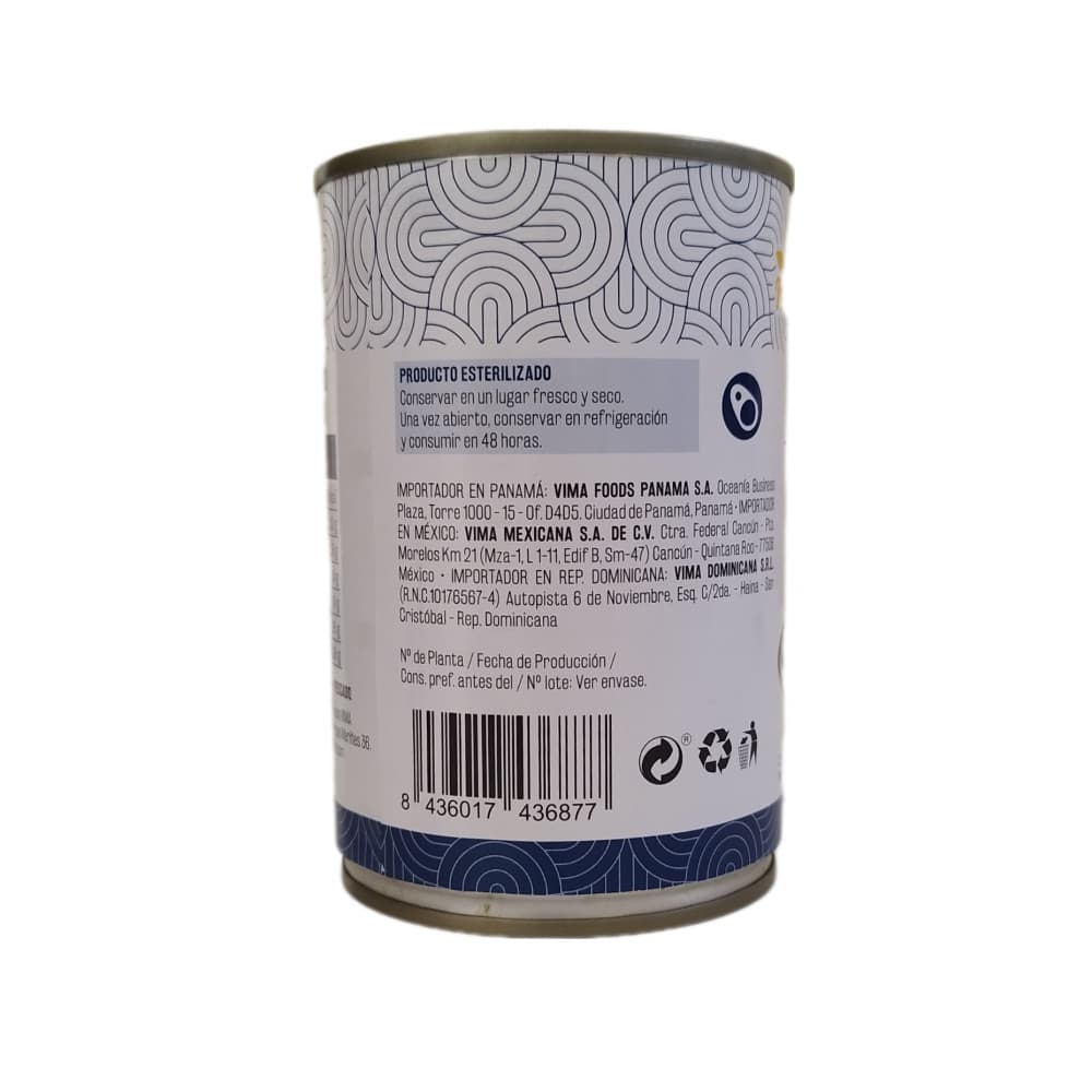 Troncho de pescado en aceite vegetal Vima Foods (425 g / 15 oz) - Miniatura 3