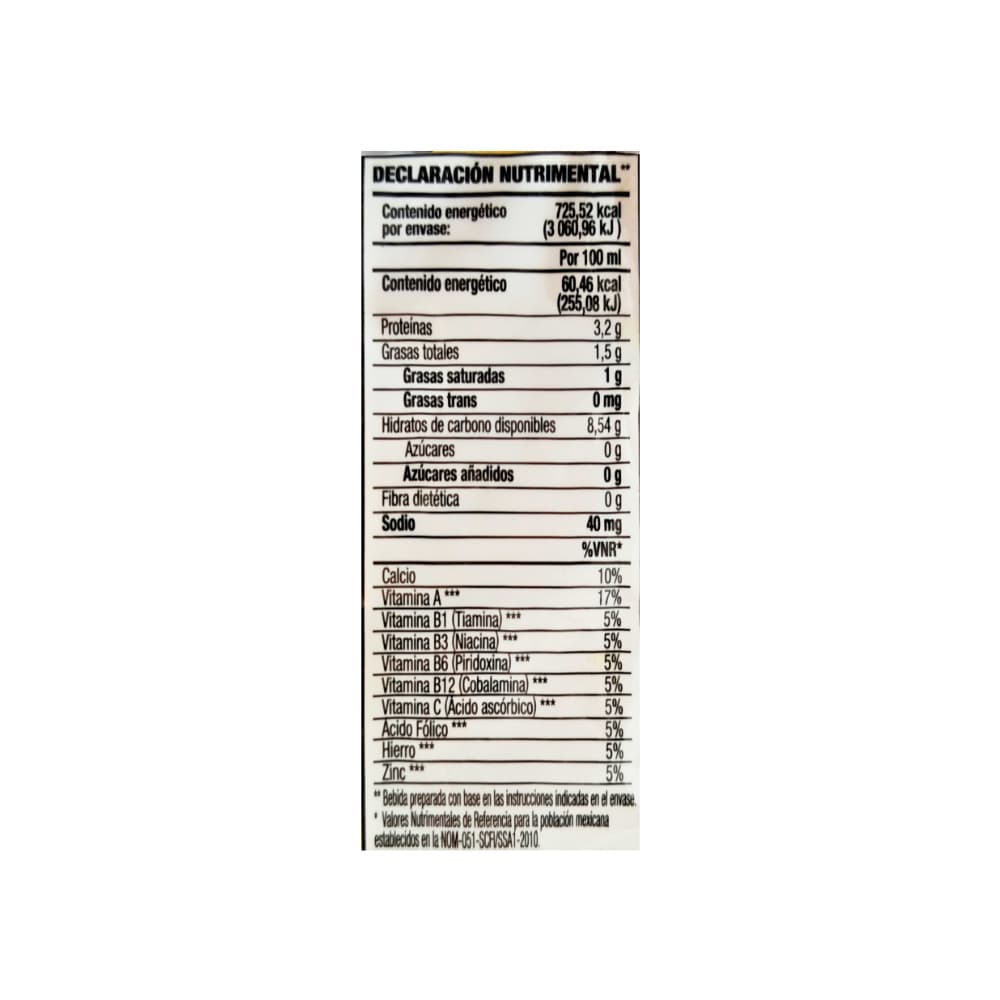 Polvo para preparar atole sabor fresa fortificado con vitaminas y minerales Great Value (45 g / 1.59 oz) - Miniatura 4
