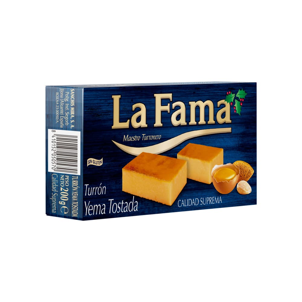 Turrón de yema tostada La Fama (200 g / 7 oz) - Imagen 1