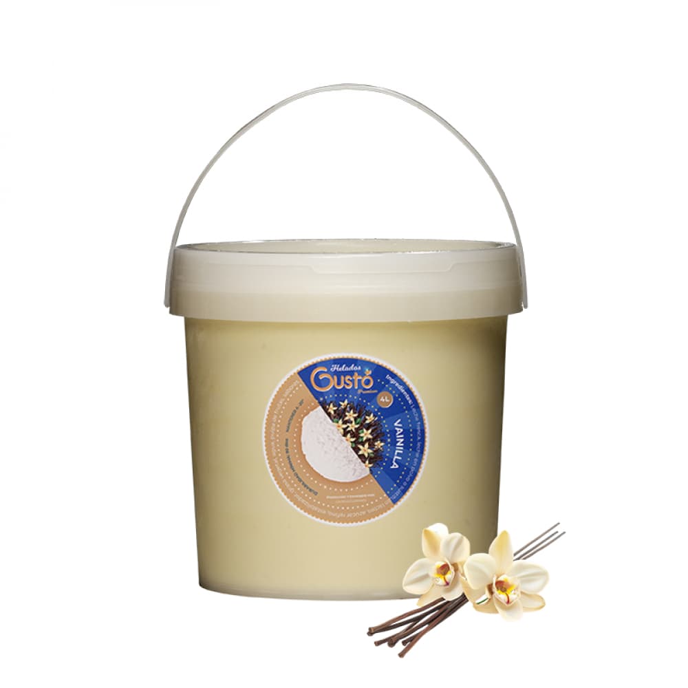Helado Premium de vainilla Gustó (4 L) - Imagen 1