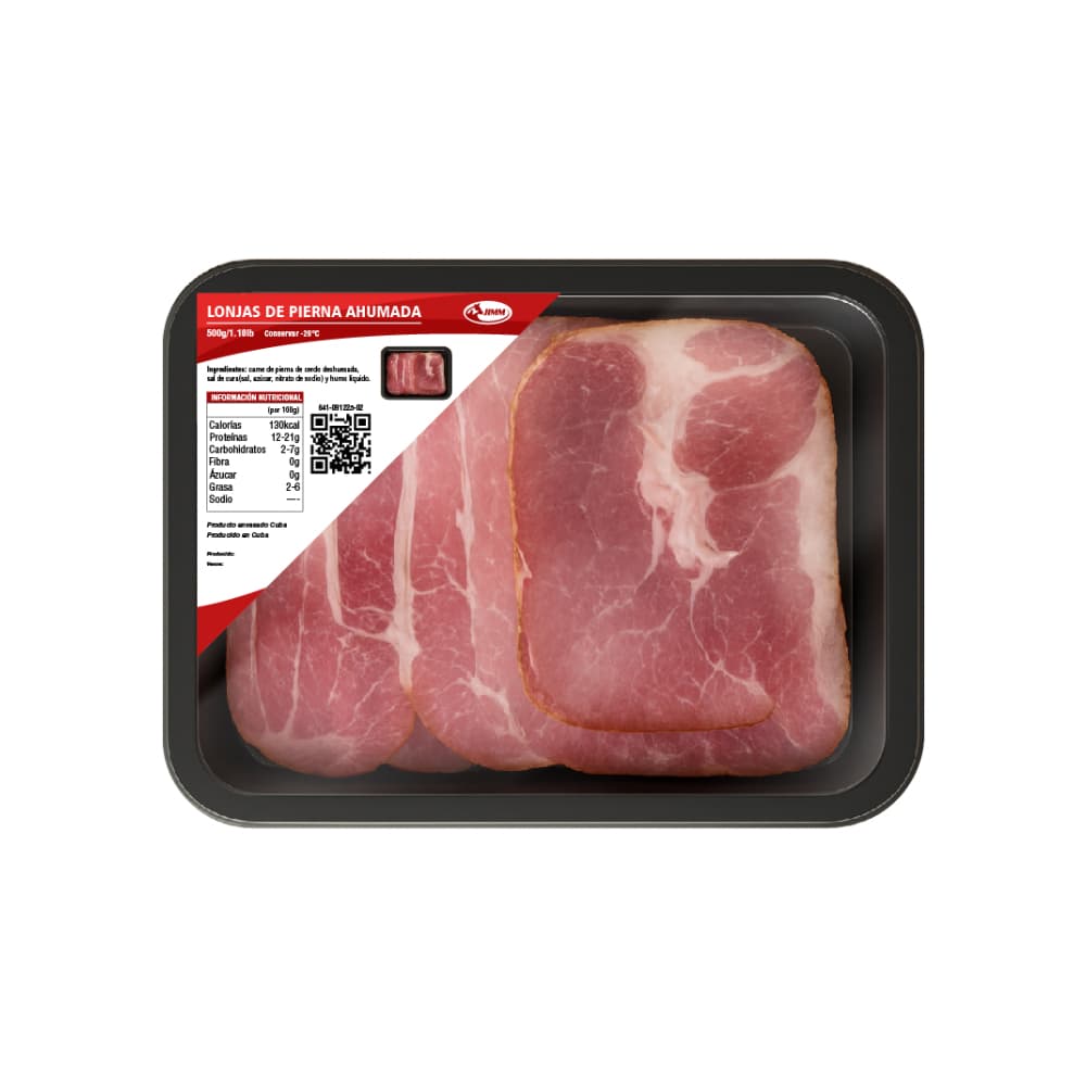 Lonjas de pierna ahumada Jimm (500 g / 1.10 lb) - Imagen 1