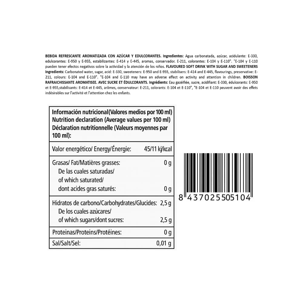 Refresco gaseado de piña Yelo (24 x 330 ml) - Miniatura 3