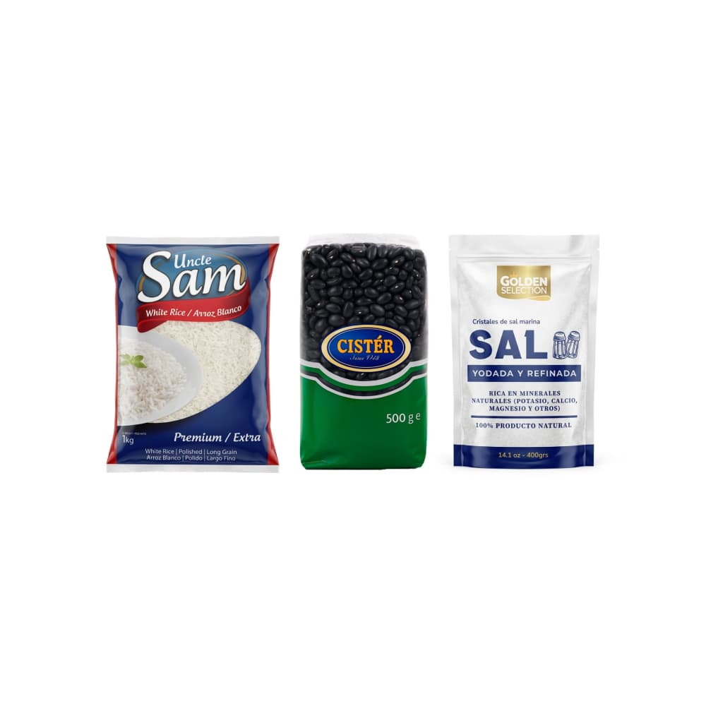Combo mixto (arroz, frijoles, sal) - Miniatura 1