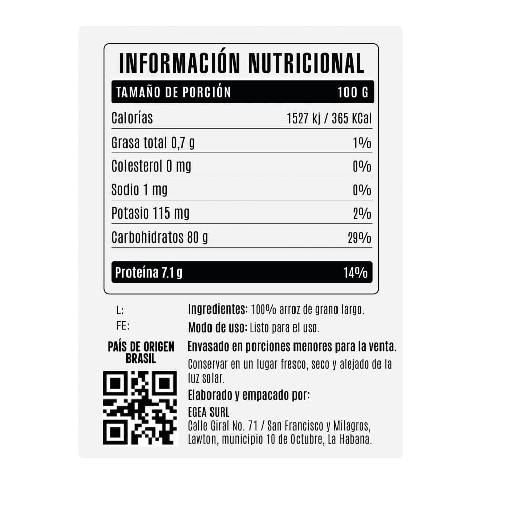 Arroz grano largo (4.54 kg / 10 lb) - Miniatura 3