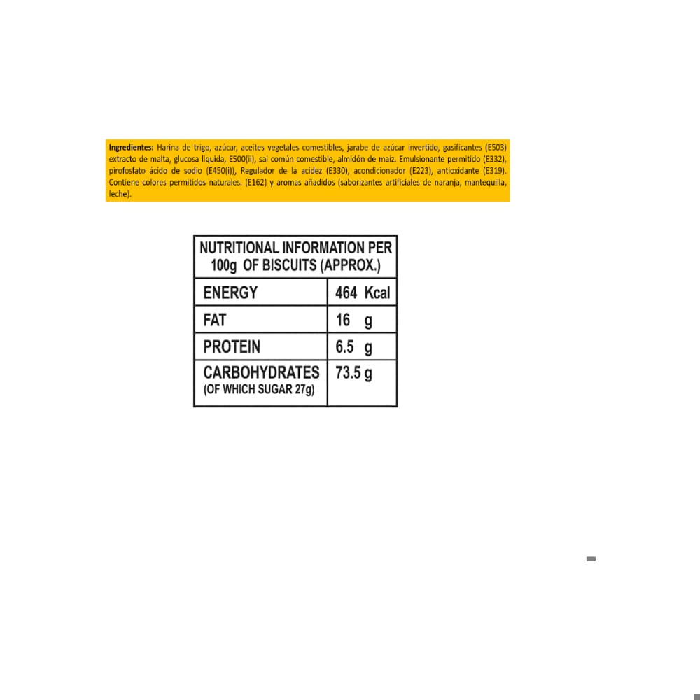 Galletas dulces con crema sabor naranja Cremelo Mrs. Bector's Cremica (440 g / 15.5 oz) + Galletas con crema sabor vainilla Cremelo Mrs. Bector’s Cremica (440 g / 15.5 oz) +  Galletas con crema sabor fresa Cremelo Mrs. Bector's Cremica (440 g / 15.5 oz) +  Galletas sándwich con crema sabor a chocolate Cremelo Mrs. Bector's Cremica (440 g / 15.5 oz) - Miniatura 2
