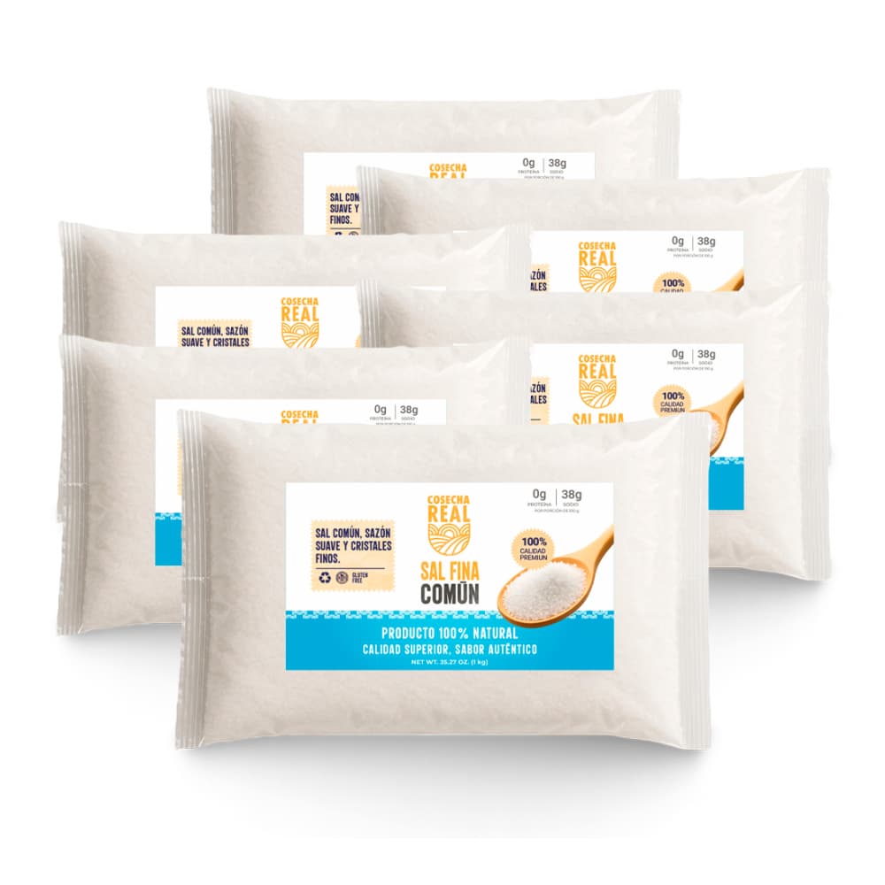 Sal fina común Cosecha Real (6 x 1 kg / 2.2 lb) - Imagen 1
