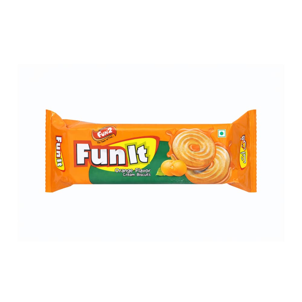 Galletas con crema sabor naranja Fun It Fun2 (12 x 36 g / 1.27 oz) - Miniatura 2