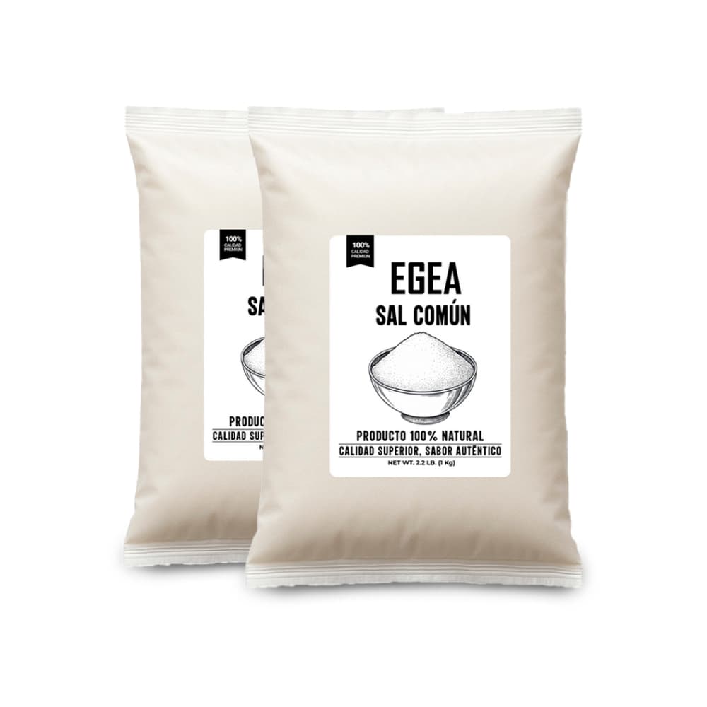 Sal común EGEA (2 x 1 kg / 2.2 lb) - Miniatura 1