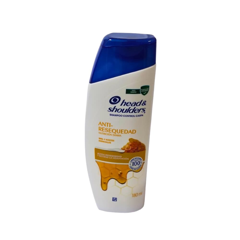 Champú control caspa anti-resequedad miel y aceites esenciales Head & Shoulders (180 ml / 6.3 fl.oz) - Imagen 1