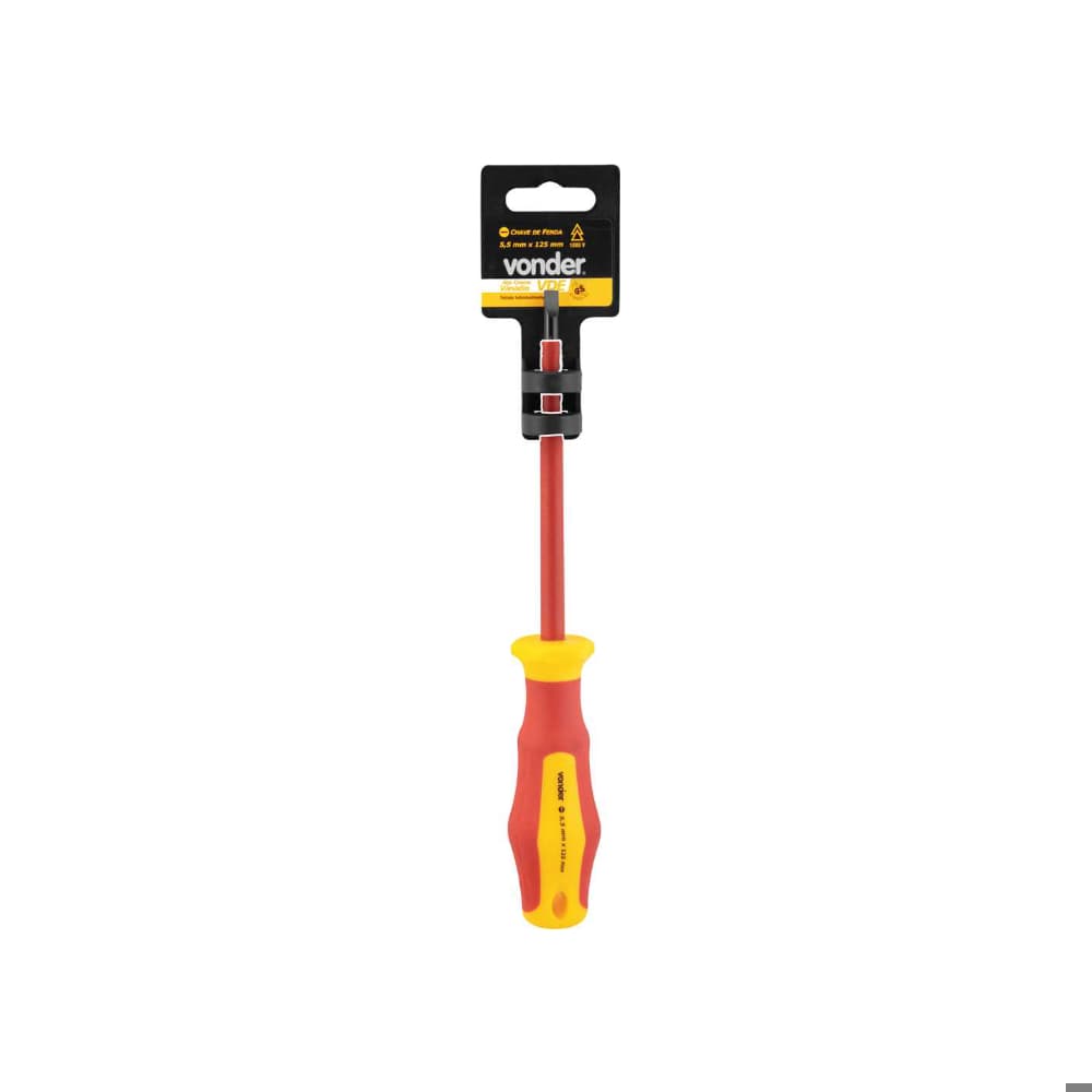 Destornillador de paleta aislante 5.5 mm x 125 mm Vonder - Miniatura 3