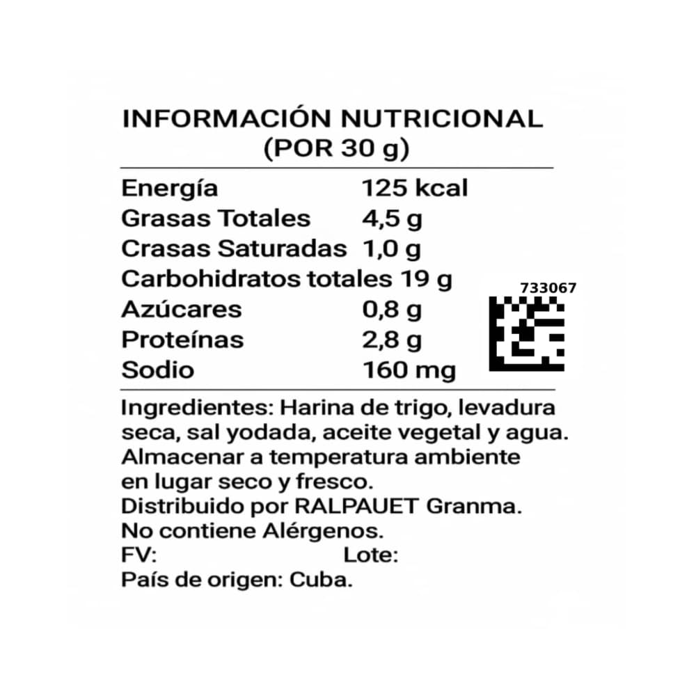 Galletas de sal artesanales Ralpaquet (600 g / 1.32 lb) - Miniatura 2