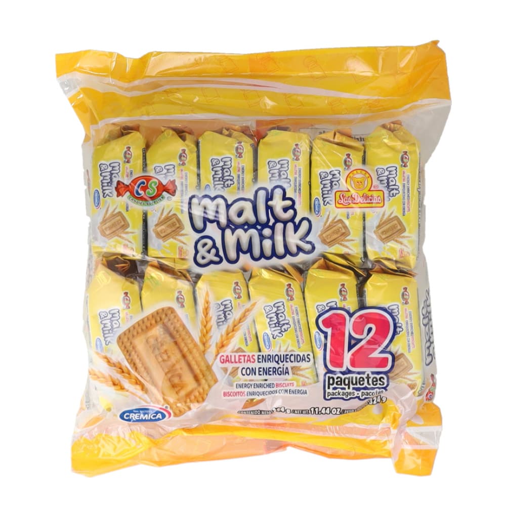 Galletas dulces enriquecidas con energía Malta & Milk Mrs. Bector's Cremica (324 g / 11.44 oz) - Miniatura 1
