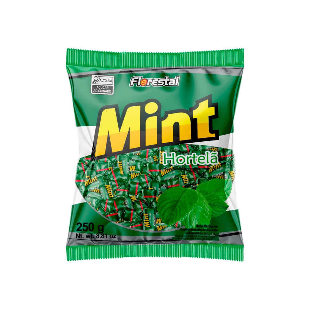Caramelos masticables sabor a menta Florestal (250 g / 8.81 oz) - Imagen 1