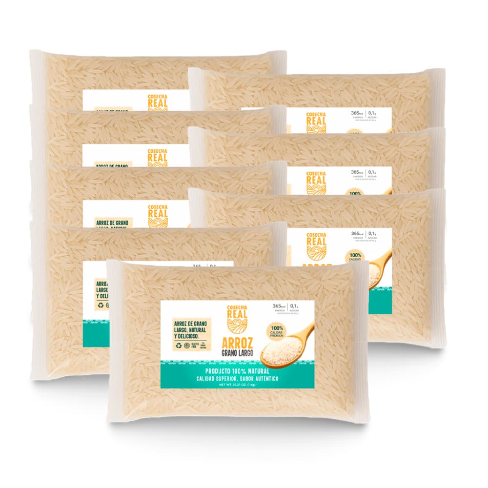 Arroz de grano largo Cosecha Real (8 x 1 kg / 2.2 lb) - Imagen 1