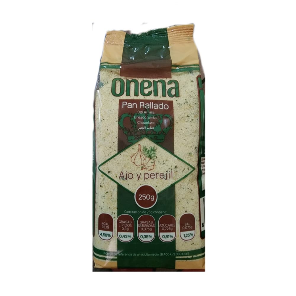 Pan rallado con ajo y perejil Onena (250 g / 8.8 oz) - Imagen 1