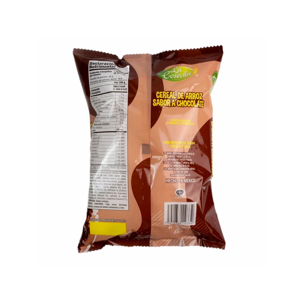 Cereal de arroz inflado con sabor a chocolate La Cosecha Golden Foods (500 g / 1.1 lb) - Miniatura 3