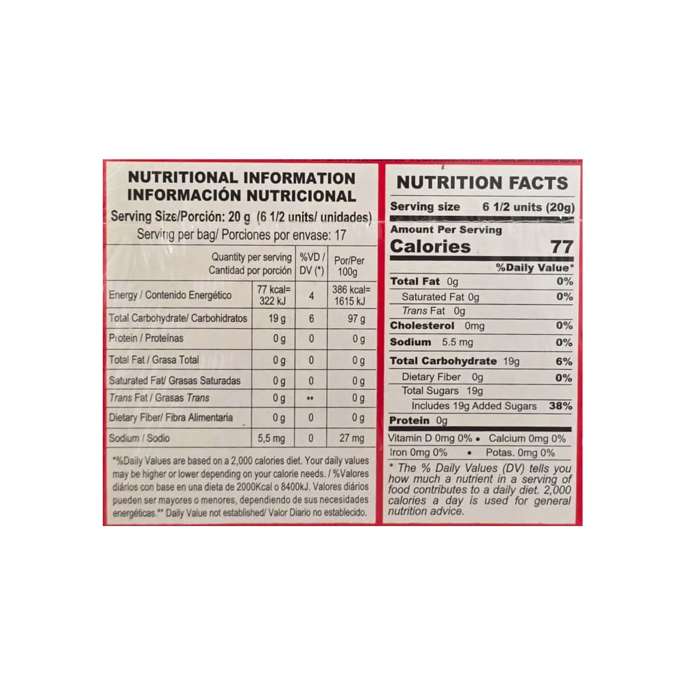 Caramelos duros sabor a cereza y mentol Freegells (334.8 g / 11.80 oz) - Miniatura 3