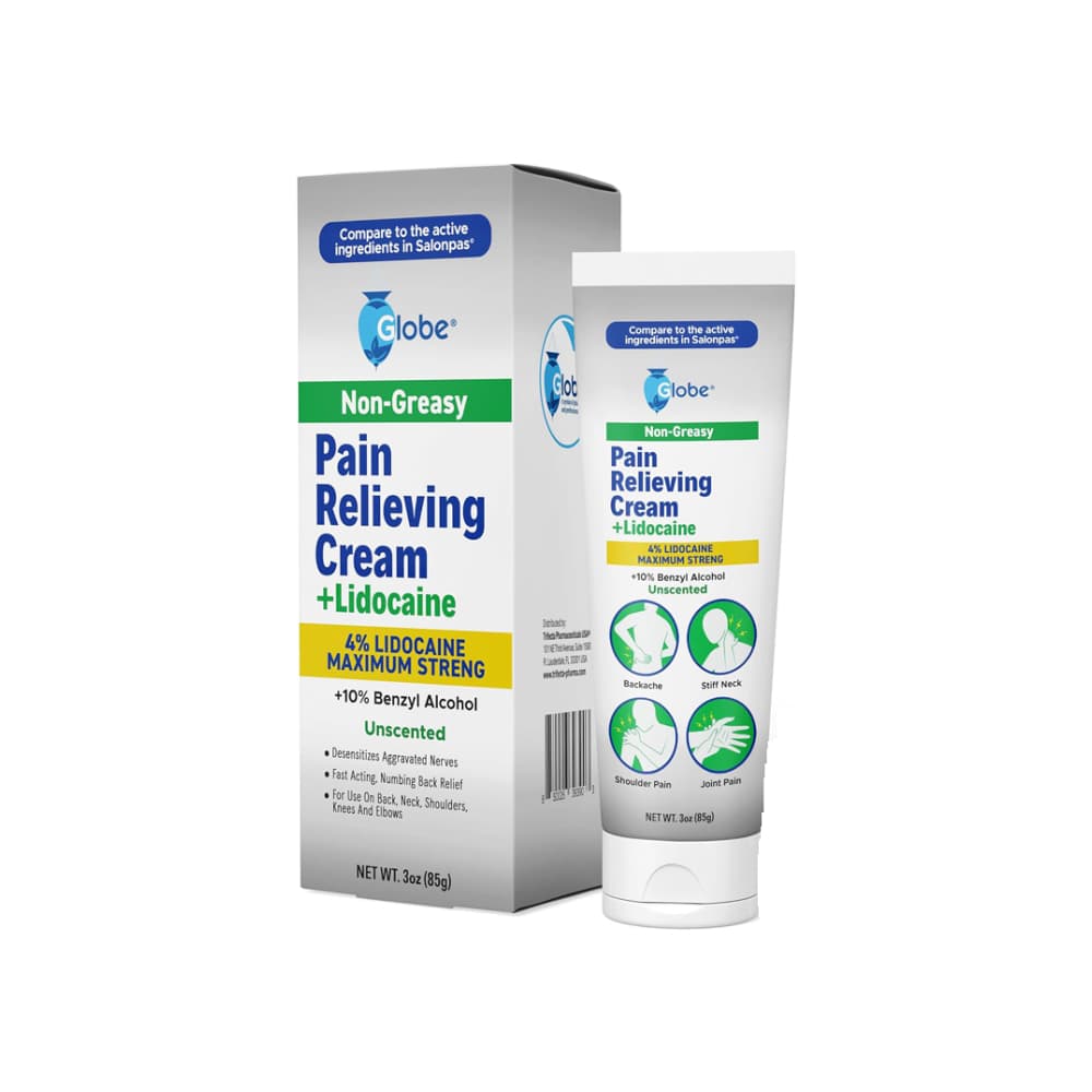 Crema para aliviar el dolor con lidocaína 4 % y alcohol bencílico 10 % Globe (85 g / 3 oz) - Miniatura 2
