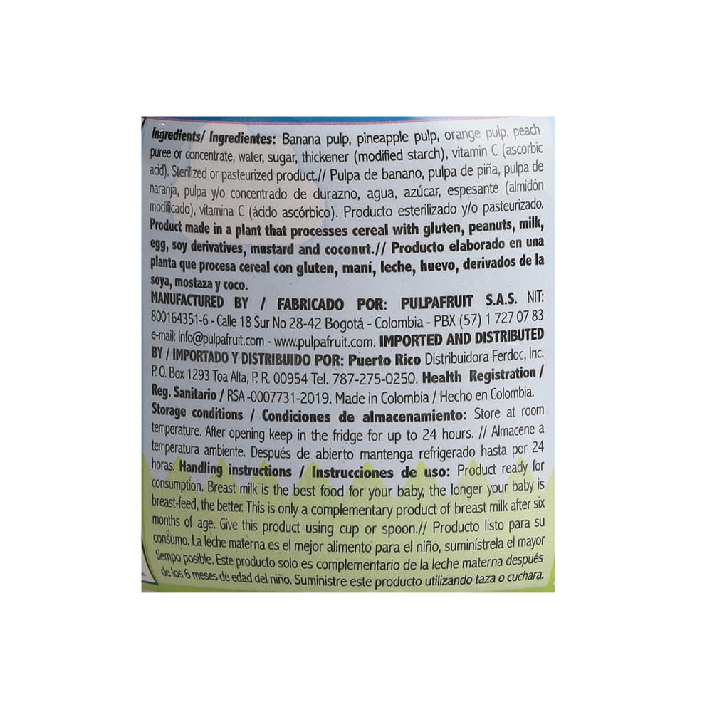 Compota de frutas mixtos Baby Fruit (113 g / 4 oz) - Miniatura 4