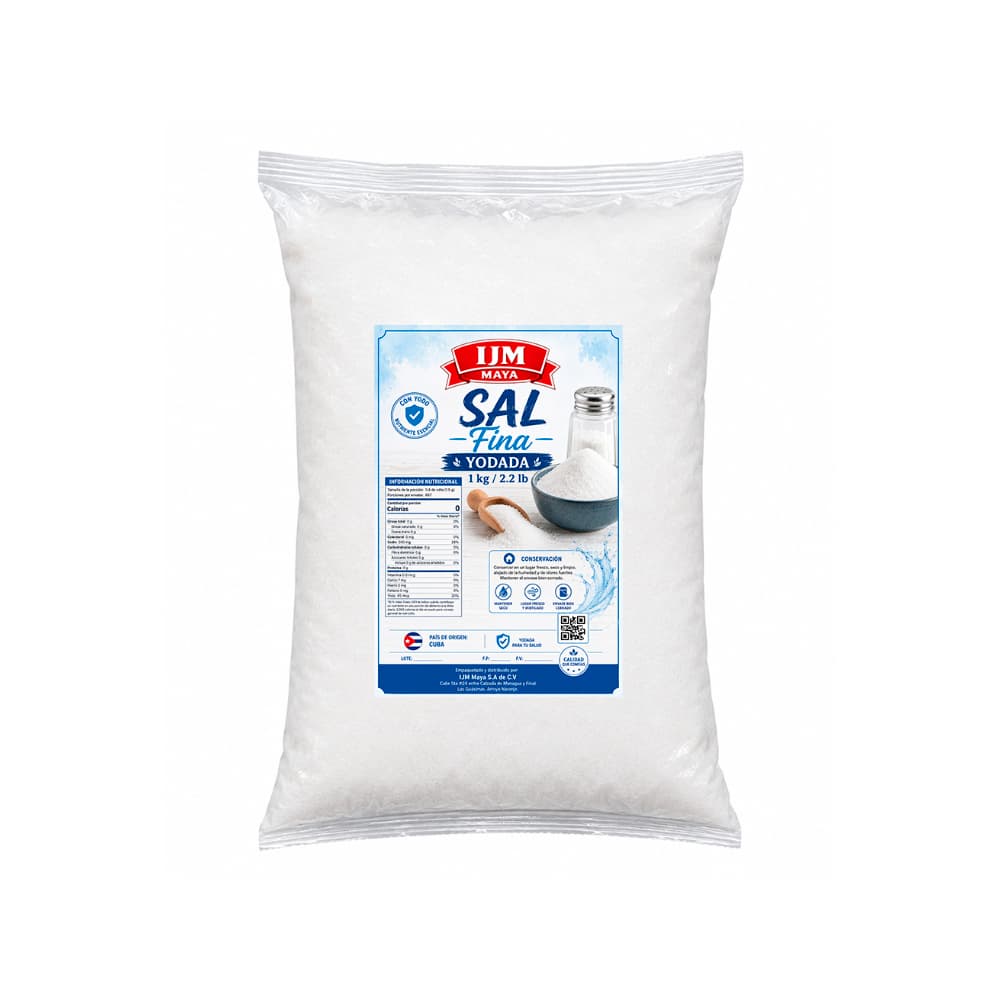 Sal fina yodada IJM Maya (1 kg / 2.2 lb) - Miniatura 1