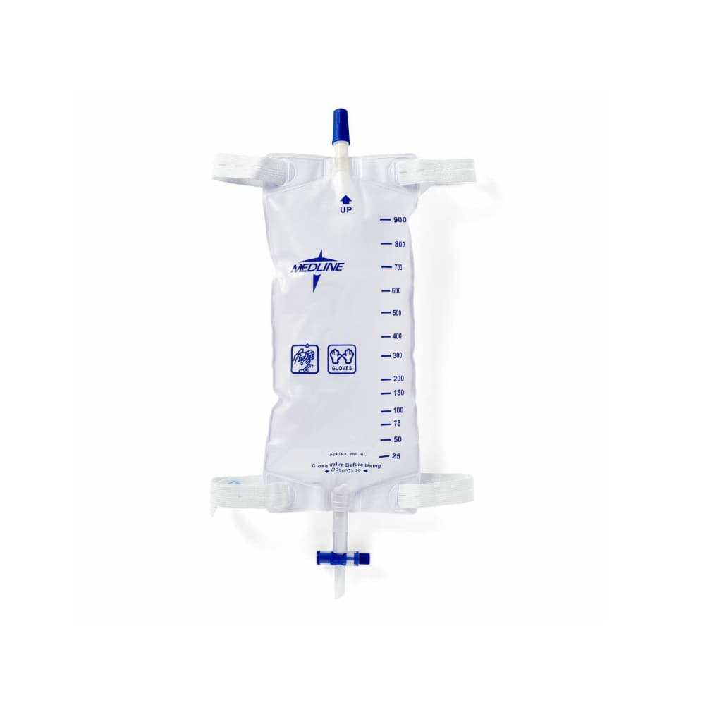 Bolsa colectora de orina con tela en la parte posterior para la pierna 900 ml / 32 oz Medline - Miniatura 7