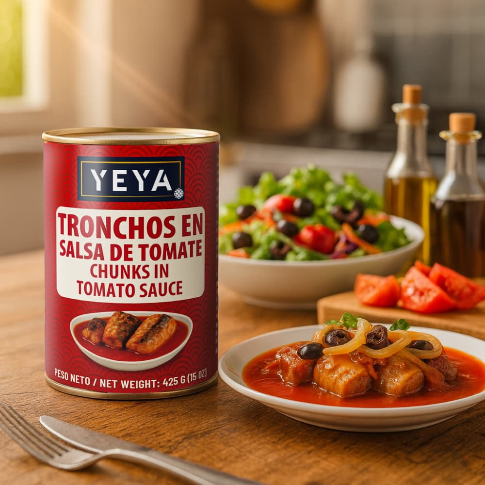 Tronchos en salsa de tomate YEYA (3 X 425 g / 15 oz) - Miniatura 2