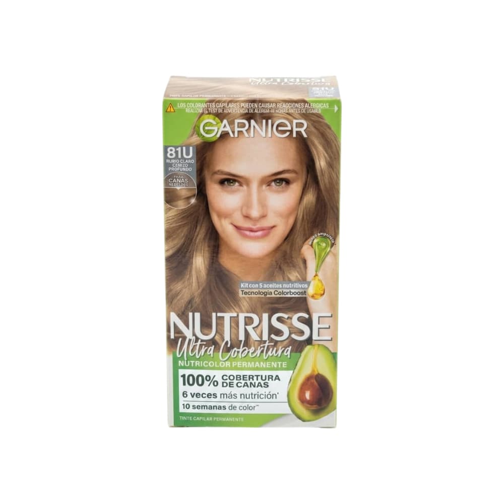 Tinte No.81U rubio claro cenizo profundo Nutrisse Garnier - Miniatura 2