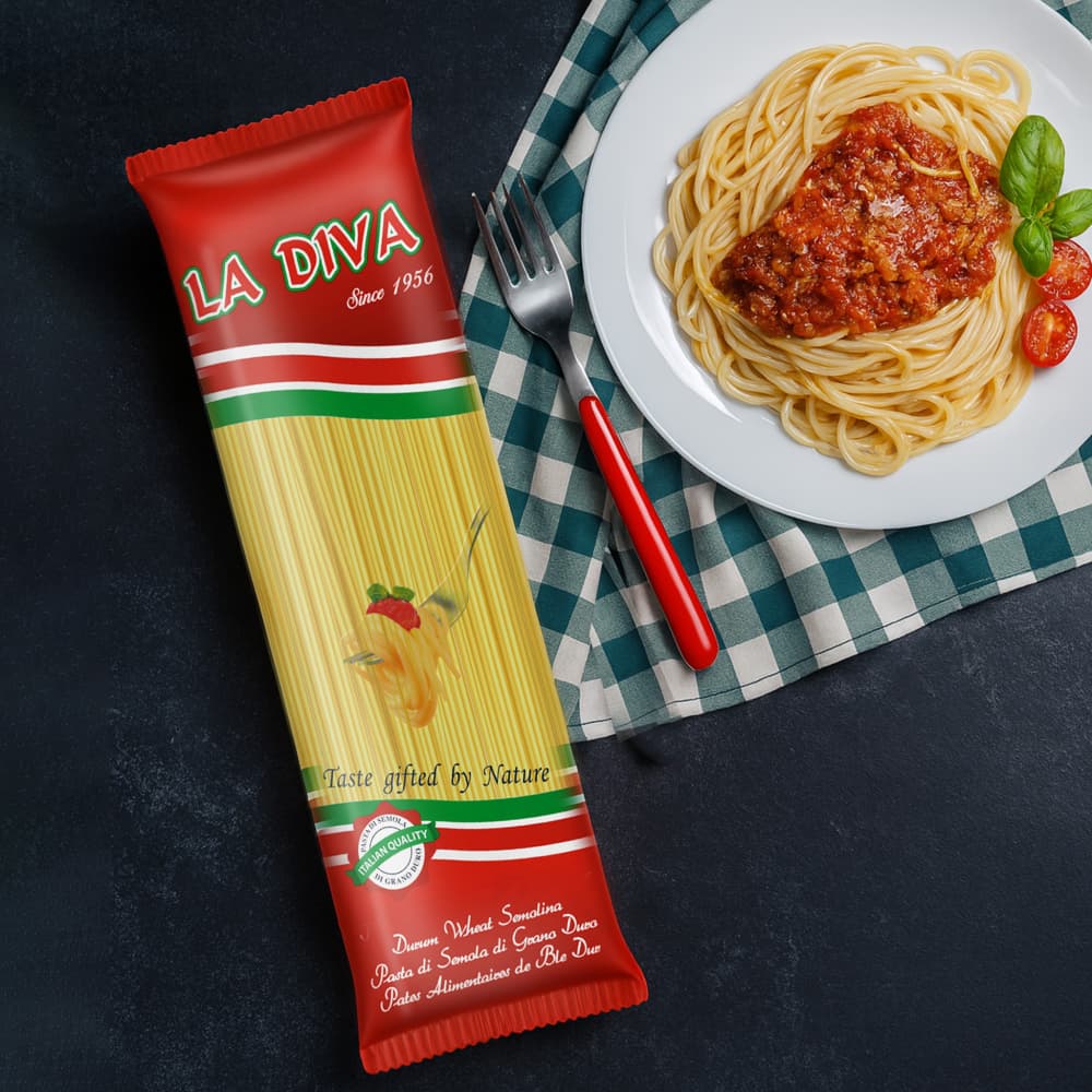 Espaguetis La Diva (4 x 500 g / 1.1 lb) - Miniatura 5