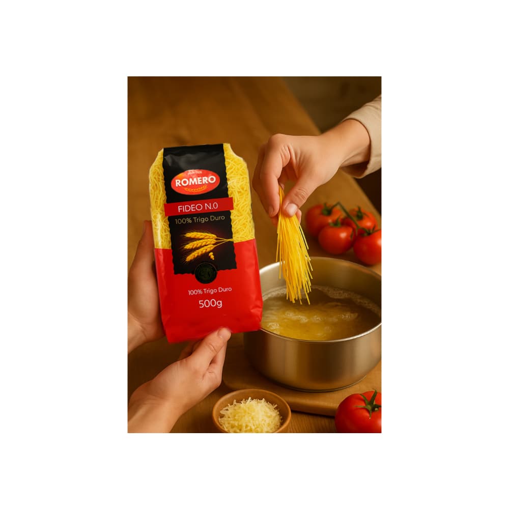 Pasta fideos No. 0 Romero (500 g / 1.10 lb) - Miniatura 4