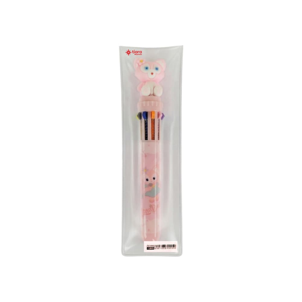 Bolígrafo rosado con 10 colores de tinta Tiara - Miniatura 4