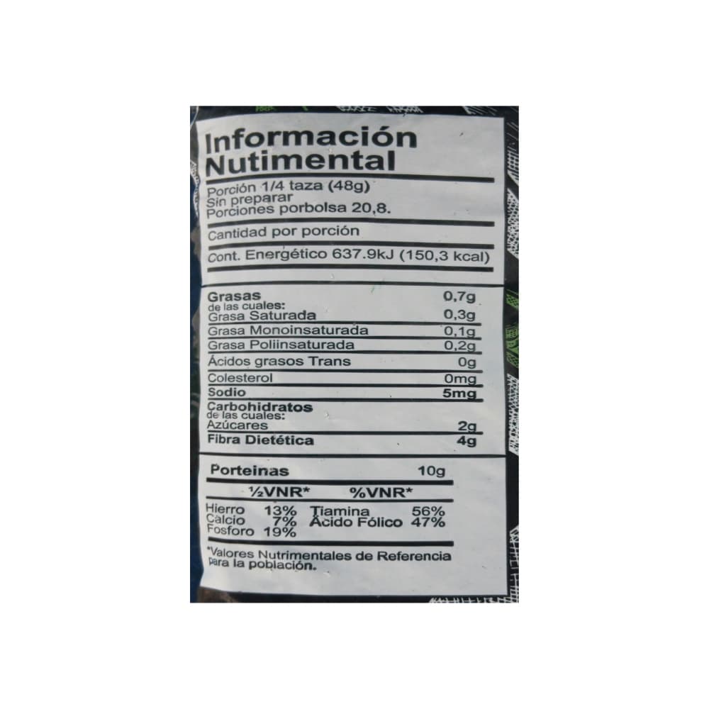 Frijol negro premium Campo Torres (1 kg / 2.2 lb) - Miniatura 3