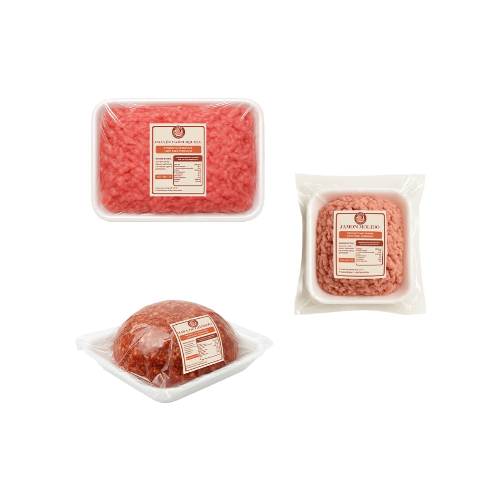 Masa de chorizo + Masa de hamburguesa + Jamon molido - Imagen 1