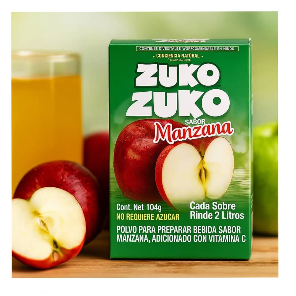Refresco sabor manzana Zuko (12 x 8 x 13 g) - Miniatura 2