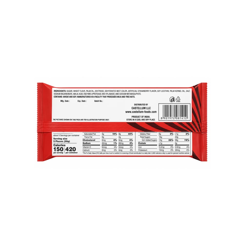 Sorbeto de vainilla con crema de fresa Castellum (3 x 85 g / 3.oz) - Miniatura 2