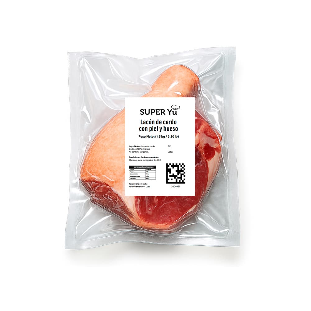 Lacón de cerdo con piel y hueso Super Yu (1.5 kg / 3.30 lb) - Miniatura 2