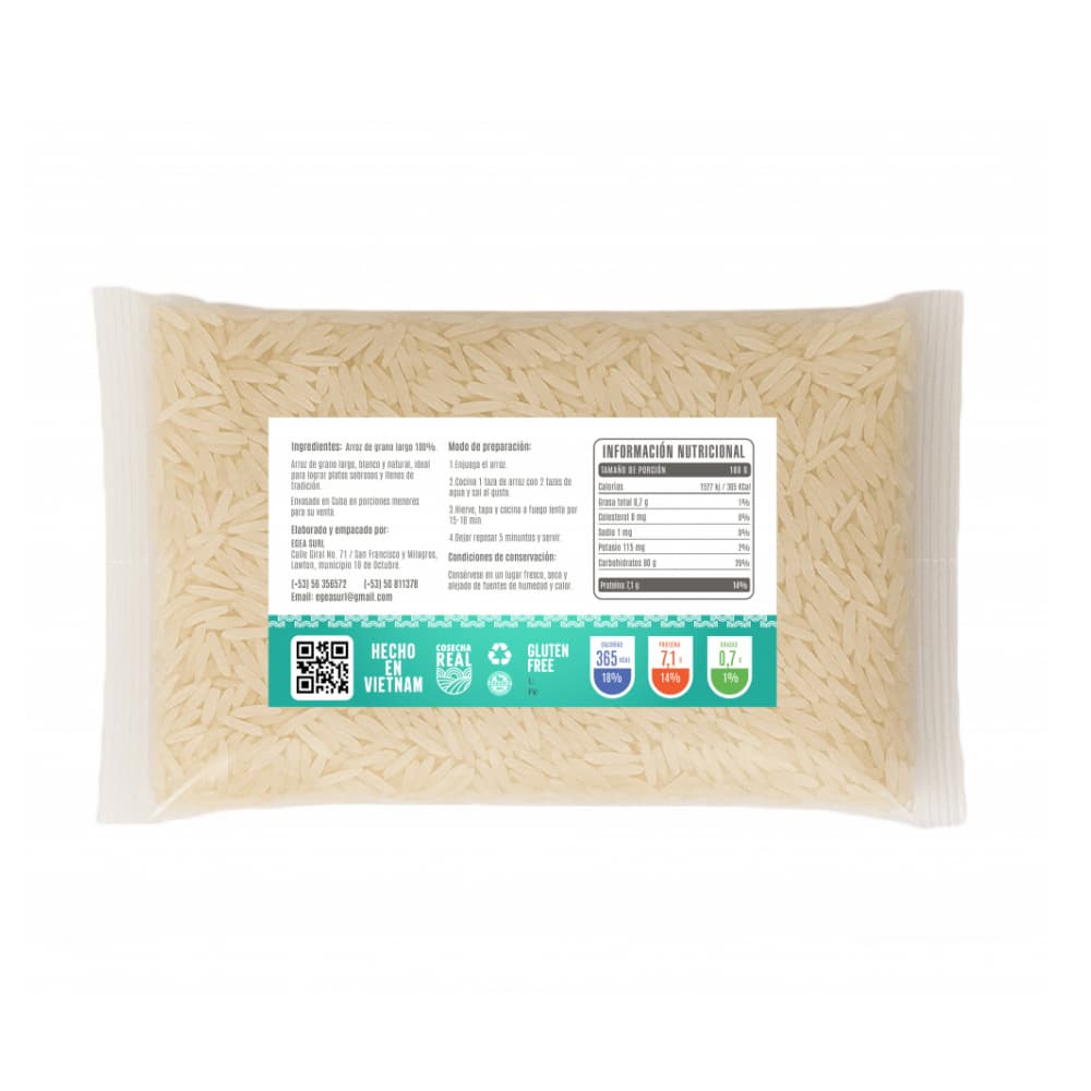 Arroz de grano largo Cosecha Real (8 x 1 kg / 2.2 lb) - Miniatura 3