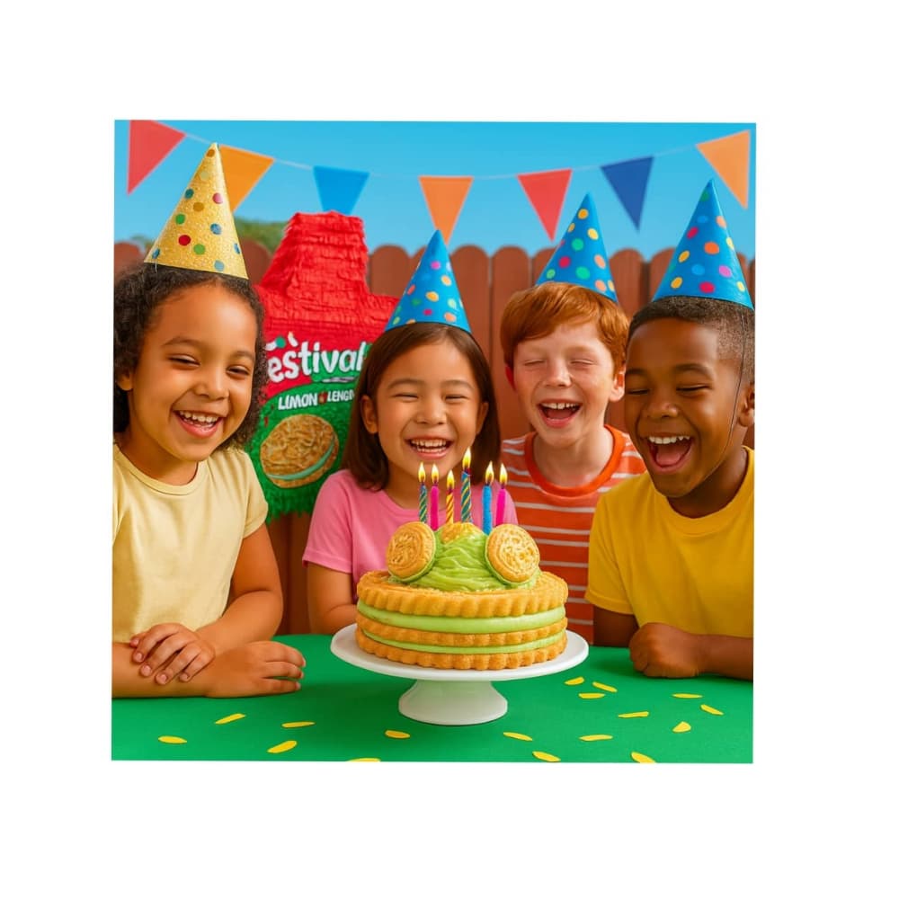 Galletas dulces rellenas con crema sabor limón Festival (403 g / 14.2 oz) - Miniatura 4