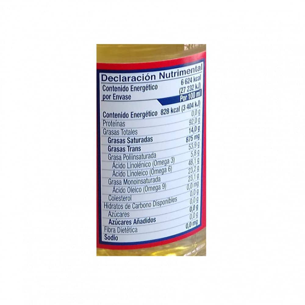 Aceite de soya Sarita (800 ml) - Miniatura 2