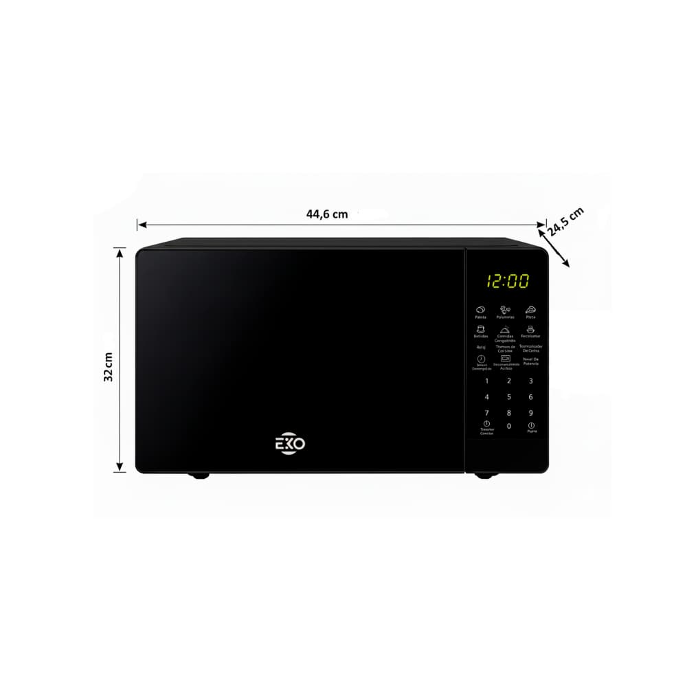 Horno microondas color negro 20 L Eko EKO20AP - Miniatura 3