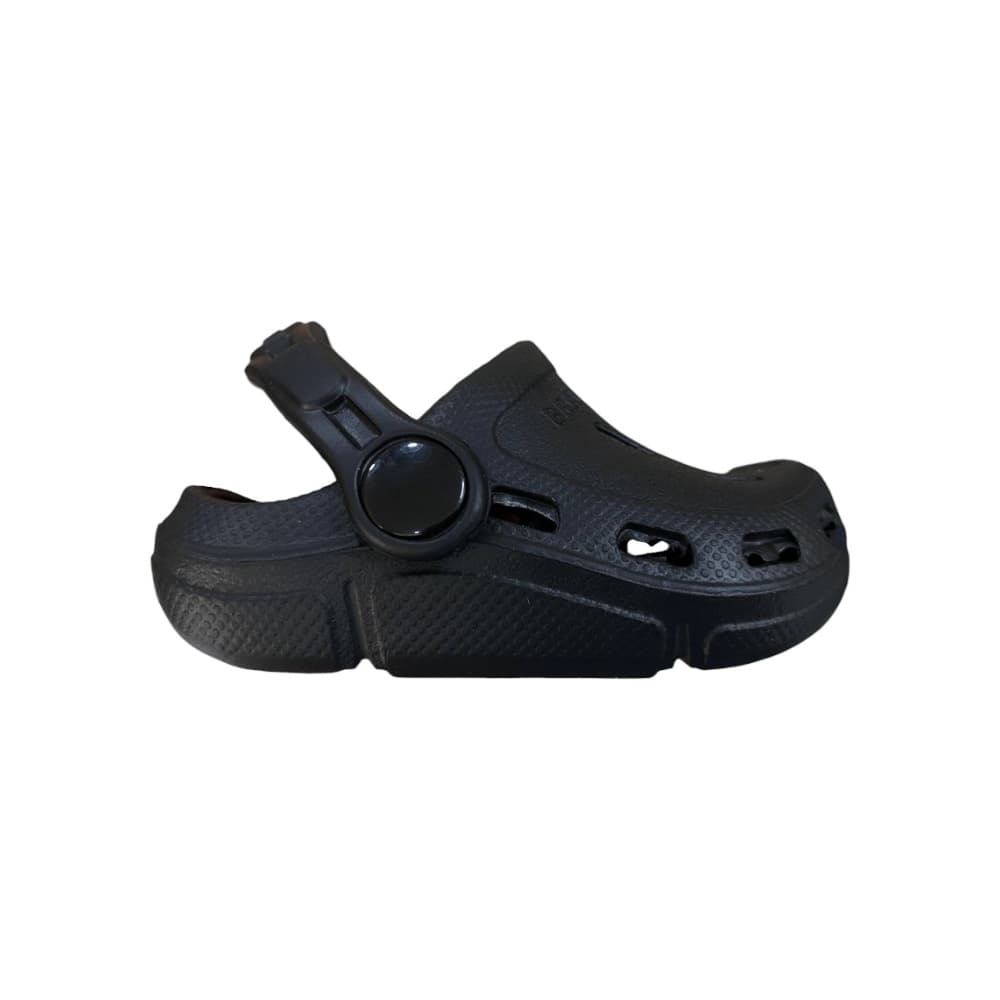 Chancletas negras para niños tipo zueco Brov (Talla 16-17) - Miniatura 2